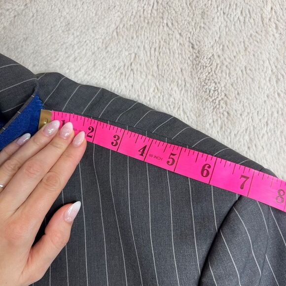 Ted Baker Gray Sport Coat Blazer Mens 48R No Ordinary Joe Mob Boss Formal - Picture 11 of 12